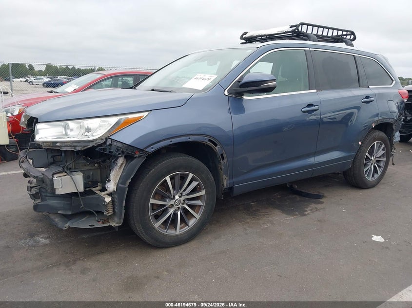 Vin: 5tdjzrfh4hs393151, lot: 46694563, toyota highlander xle 20172