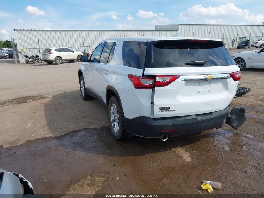 Vin: 1gnerfkwxmj150141, lot: 46694587, chevrolet traverse fwd ls 20213
