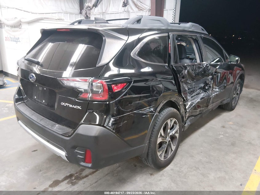 Vin: 4s4btanc9l3177105, lot: 46694601, subaru outback limited 20204