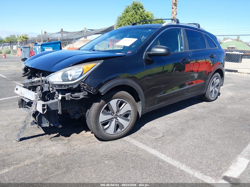 Vin: kndcb3lc1j5164733, lot: 46694635, kia niro lx 20182