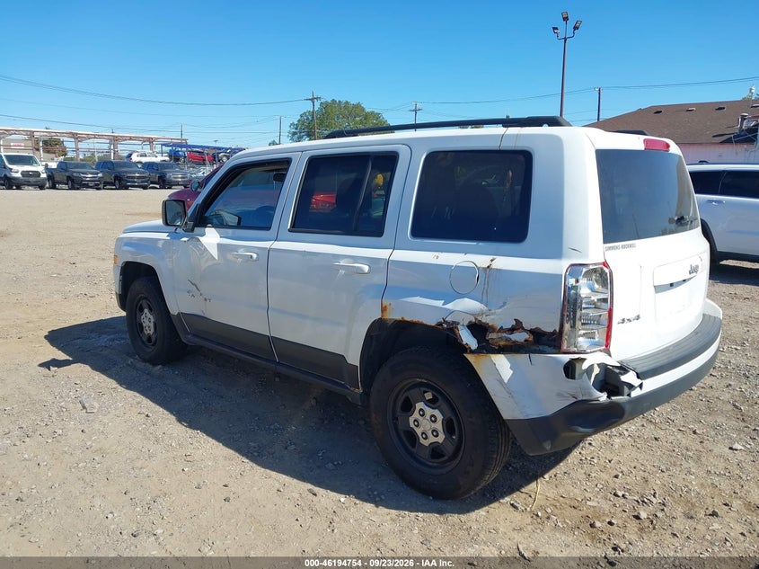 Vin: 1c4njrbb4fd393024, lot: 46694638, jeep patriot sport 20153
