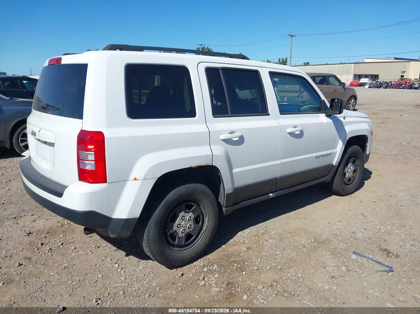 Vin: 1c4njrbb4fd393024, lot: 46694638, jeep patriot sport 20154