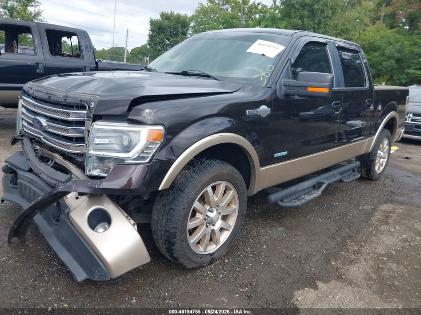Vin: 1ftfw1et7dkd40287, lot: 46694640, ford f-150 king ranch 20132