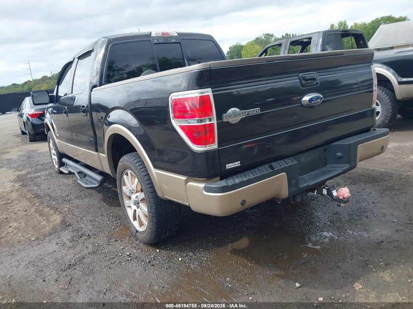 Vin: 1ftfw1et7dkd40287, lot: 46694640, ford f-150 king ranch 20133