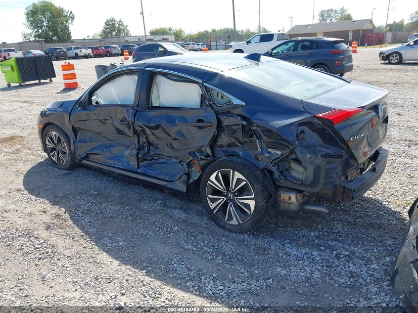 Vin: 19xfc1f36he013542, lot: 46694651, honda civic ex-t 20173