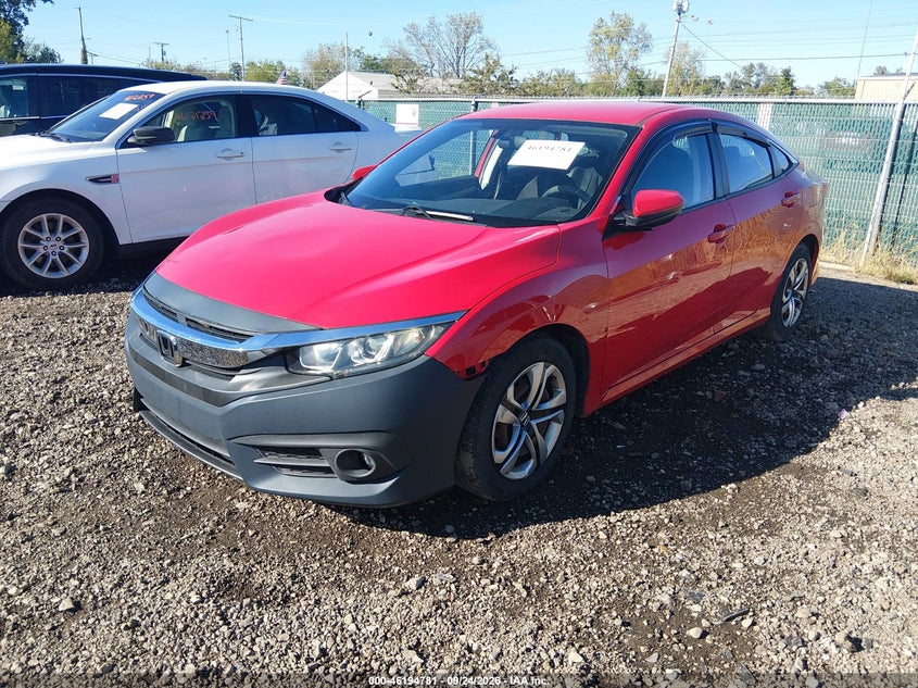 Vin: 2hgfc2f56gh550746, lot: 46694665, honda civic lx 20162