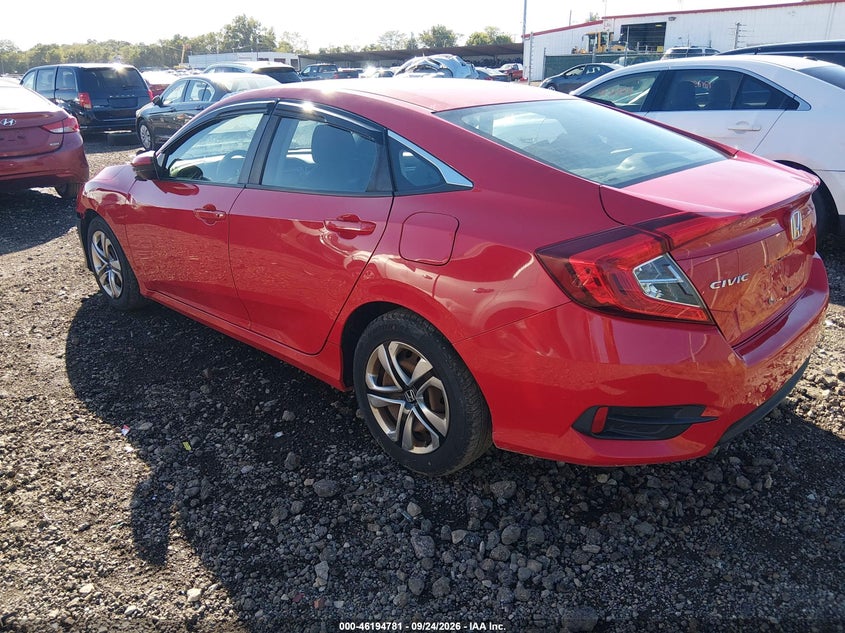 Vin: 2hgfc2f56gh550746, lot: 46694665, honda civic lx 20163