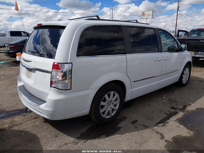 Vin: 2c4rc1bg7fr561857, lot: 46694680, chrysler town & country touring 20154