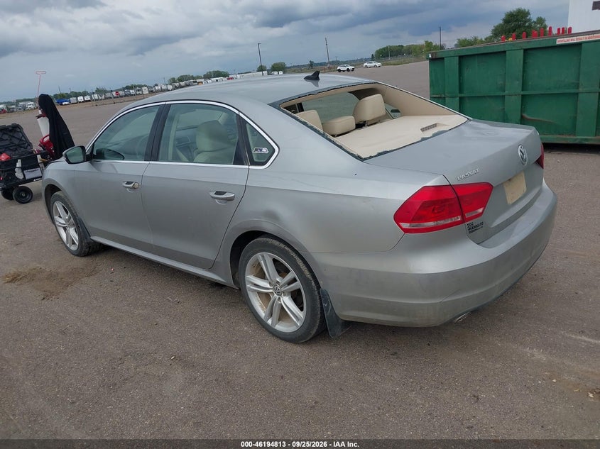 Vin: 1vwbn7a3xec009397, lot: 46694697, volkswagen passat 2.0l tdi se 20143
