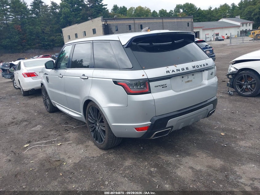 Vin: salws2ru4la878379, lot: 46694754, land rover range rover sport hst mhev 20203