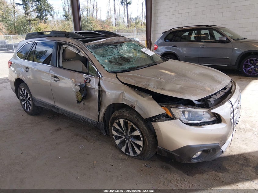 Vin: 4s4bsbnc9f3264094, lot: 46694761, subaru outback 2.5i limited 2015 img_1