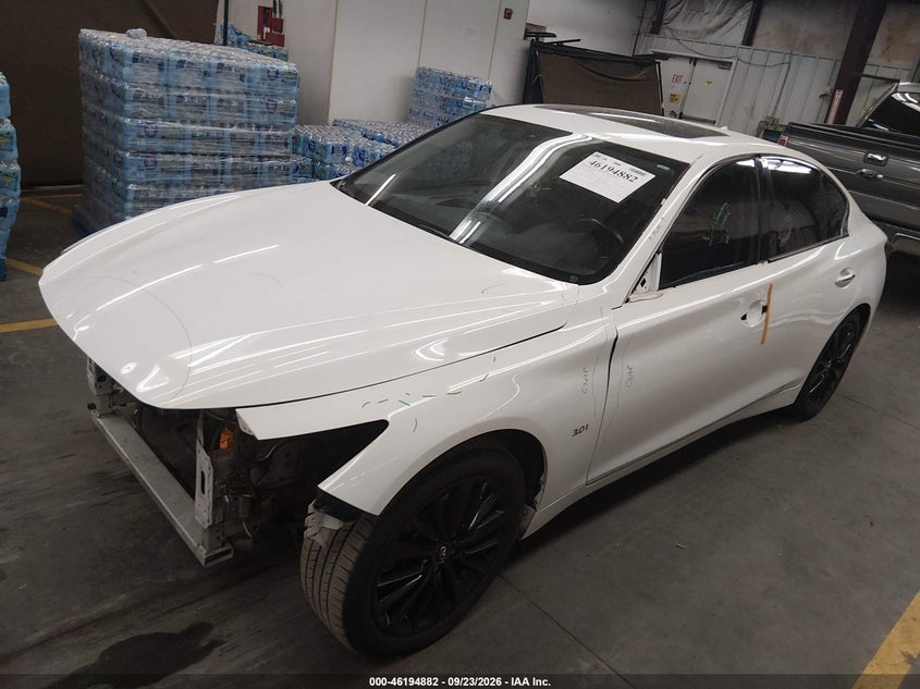 Vin: jn1ev7ap4jm357819, lot: 46694766, infiniti q50 3.0t luxe 20182