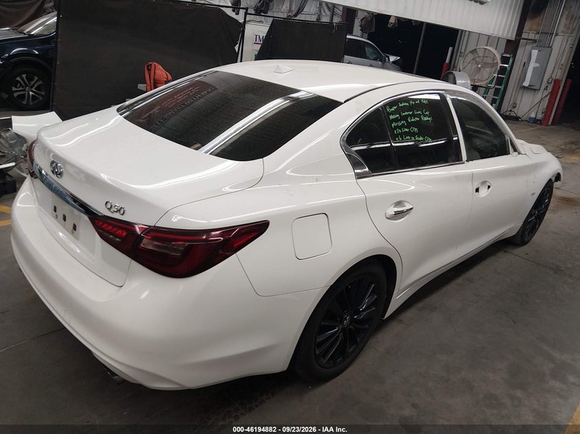 Vin: jn1ev7ap4jm357819, lot: 46694766, infiniti q50 3.0t luxe 20184