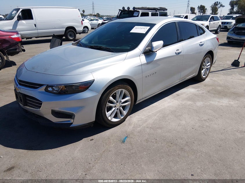 Vin: 1g1ze5st8gf180423, lot: 46694797, chevrolet malibu lt 20162