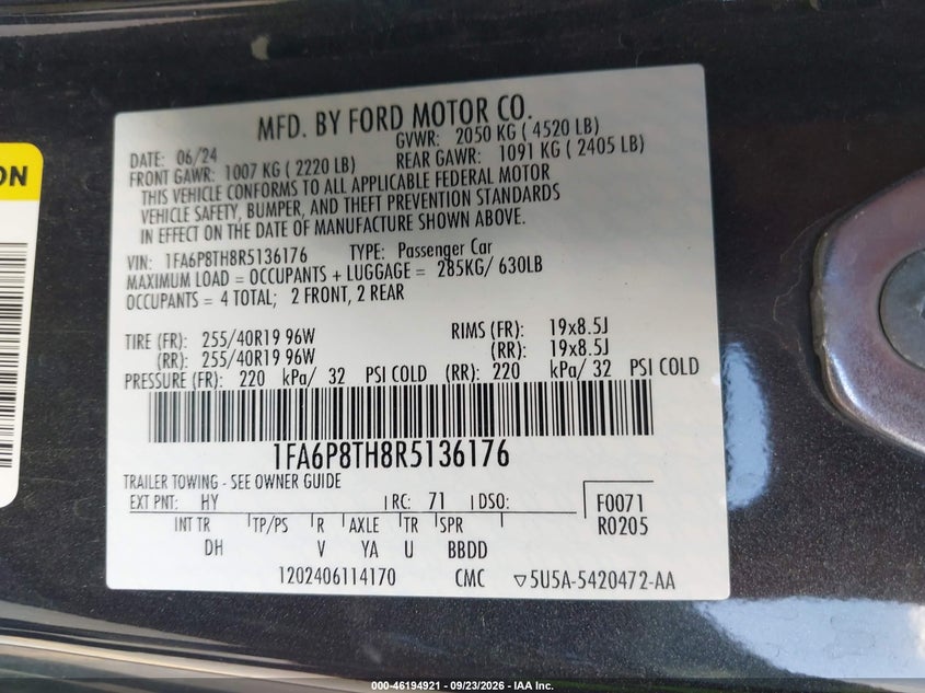 FORD MUSTANG - zdjęcie 9