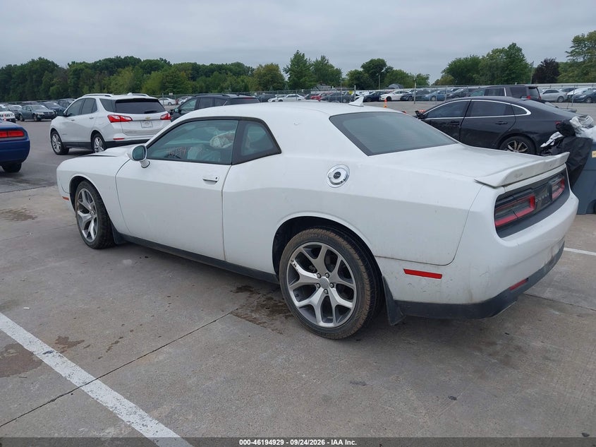 Vin: 2c3cdzag0gh250382, lot: 46694813, dodge challenger sxt plus 20163