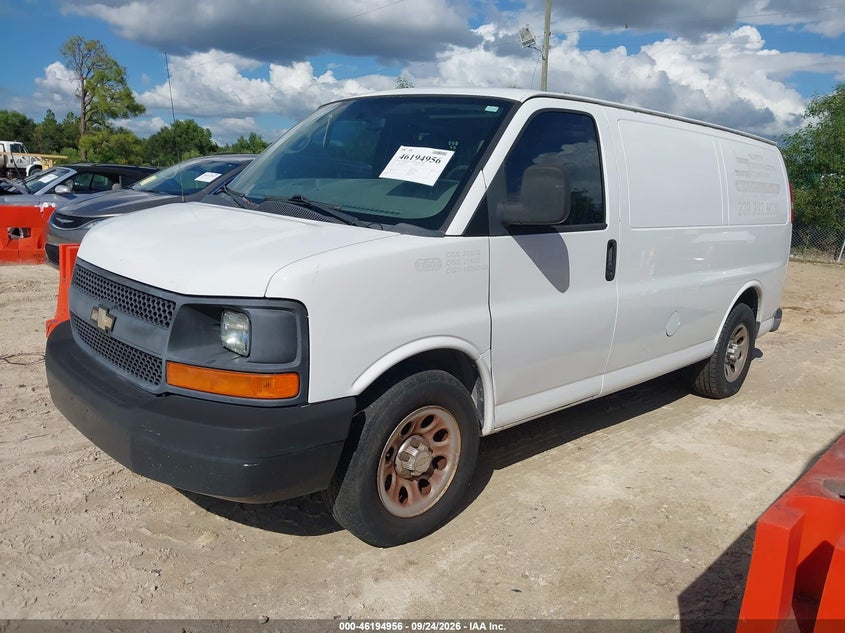 Vin: 1gcsgafx7d1136320, lot: 46694840, chevrolet express 1500 work van 20132