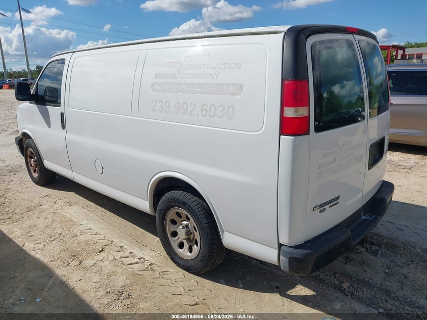 Vin: 1gcsgafx7d1136320, lot: 46694840, chevrolet express 1500 work van 20133