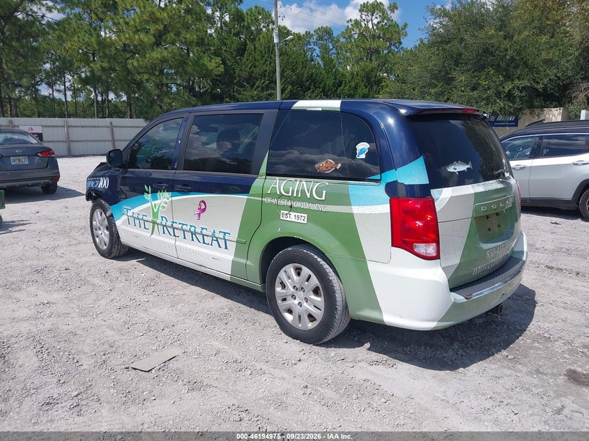 Vin: 2c4rdgbgxer194371, lot: 46694859, dodge grand caravan se 20143