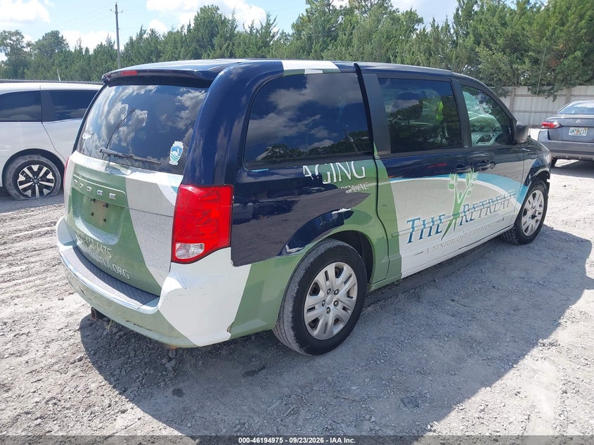 Vin: 2c4rdgbgxer194371, lot: 46694859, dodge grand caravan se 20144