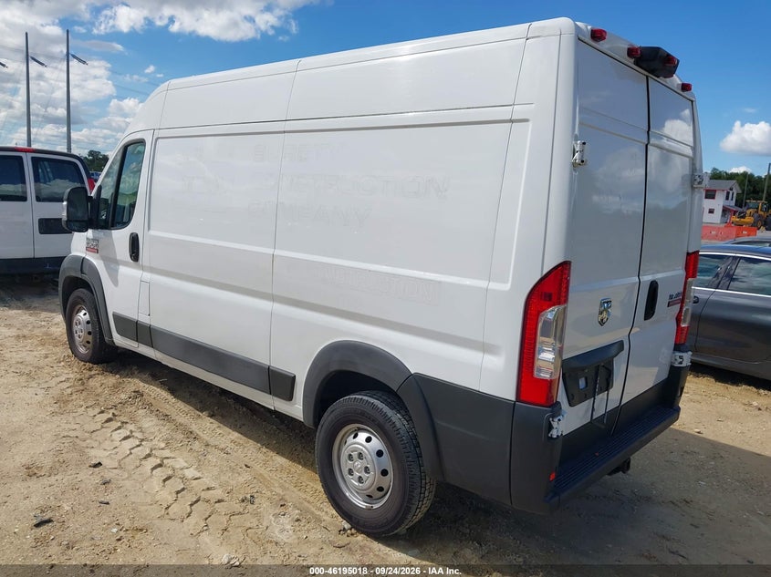 Vin: 3c6trvbg1ke549959, lot: 46694902, ram promaster 1500 high roof 136 wb 20193