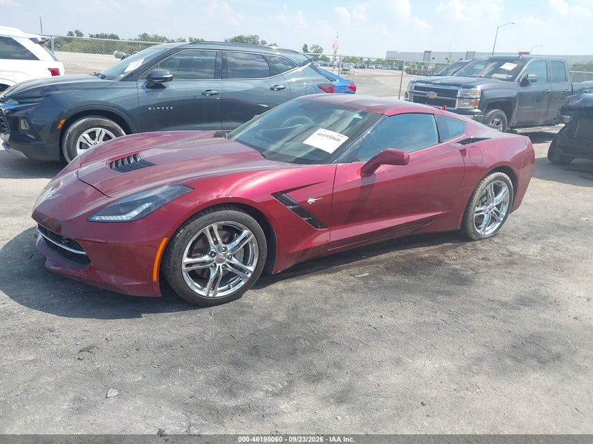 Vin: 1g1yd2d76g5119459, lot: 46694944, chevrolet corvette stingray 20162