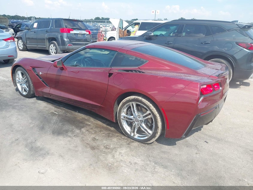 Vin: 1g1yd2d76g5119459, lot: 46694944, chevrolet corvette stingray 20163