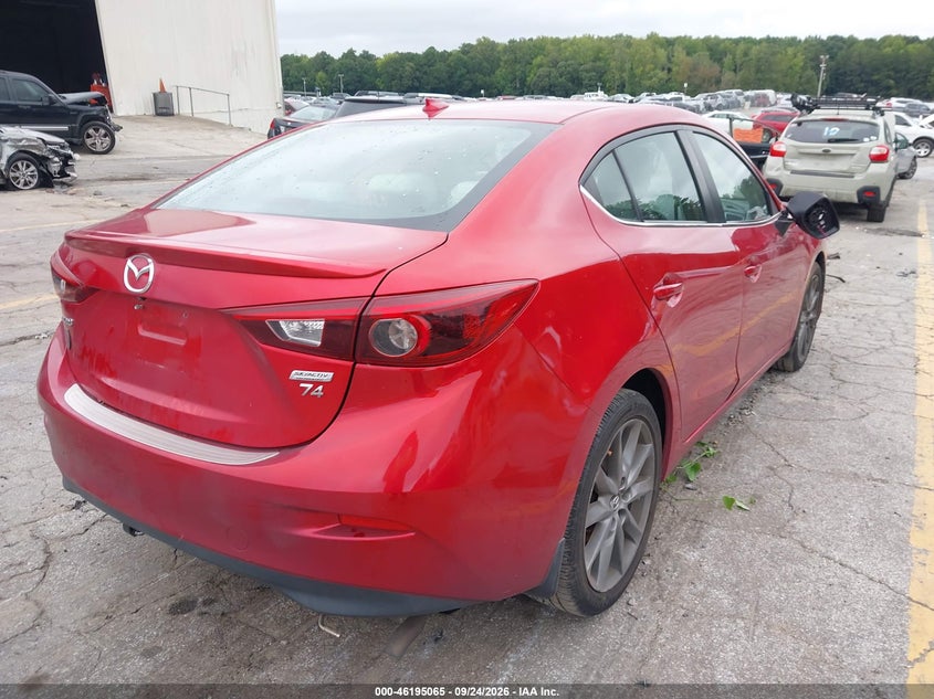 Vin: 3mzbn1w36jm217551, lot: 46694949, mazda mazda3 grand touring 20184