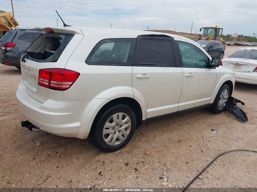 Vin: 3c4pdcab6ft553333, lot: 46695001, dodge journey american value pkg 20154