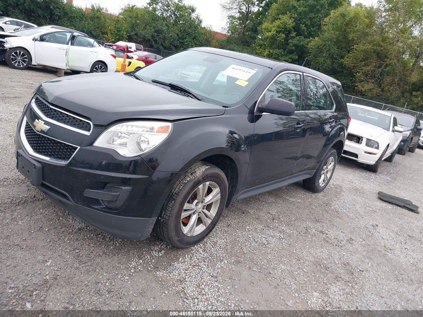 Vin: 2gnalbekxd6275445, lot: 46695004, chevrolet equinox ls 20132