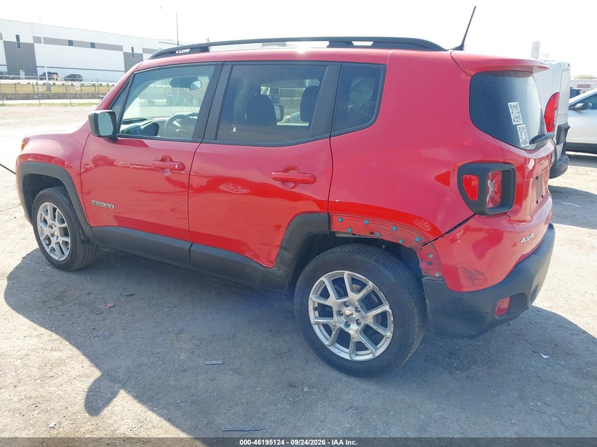 Vin: zacnjdb15npn54360, lot: 46695008, jeep renegade latitude 4x4 20223