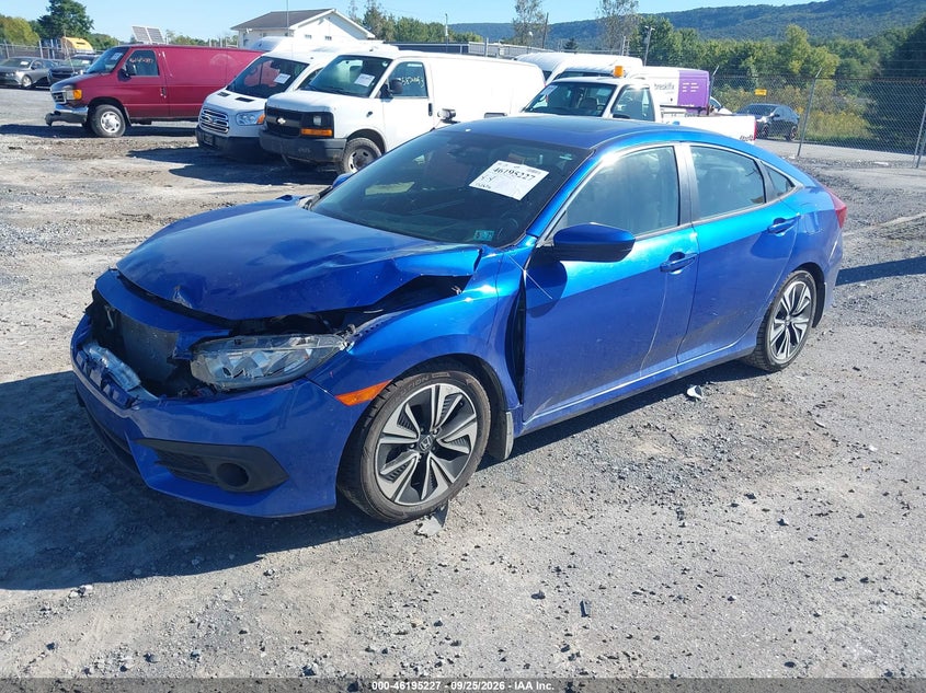 2017 Honda Civic, Удар спереду, IAAI, VIN 19XFC1E37HE019593 — фото 2
