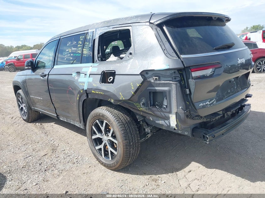 Vin: 1c4rjkbg2r8602259, lot: 46695158, jeep grand cherokee l limited 4x4 20243