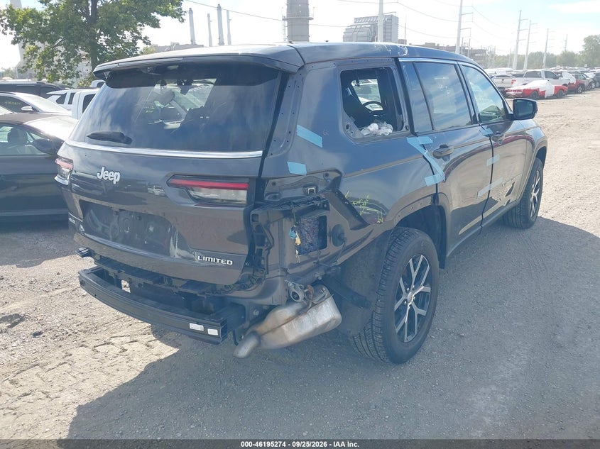 Vin: 1c4rjkbg2r8602259, lot: 46695158, jeep grand cherokee l limited 4x4 20244