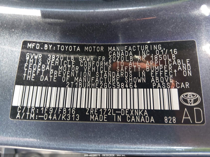 TOYOTA COROLLA - zdjęcie 9