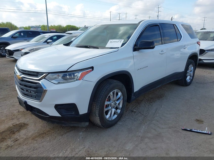 Vin: 1gnerfkw7kj170733, lot: 46695182, chevrolet traverse ls 20192