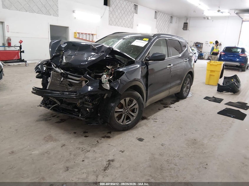 Vin: 5xyzu3lb3gg333808, lot: 46695295, hyundai santa fe sport 2.4l 20162