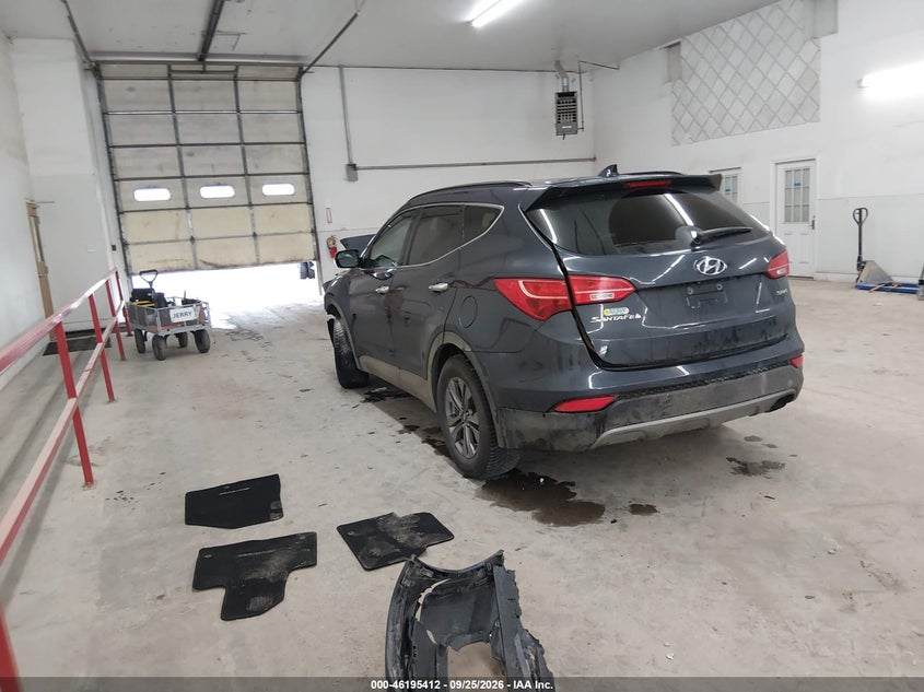 Vin: 5xyzu3lb3gg333808, lot: 46695295, hyundai santa fe sport 2.4l 20163