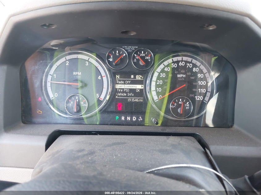 RAM 2500 2012 VIN 3C6UD5DL6CG154520
