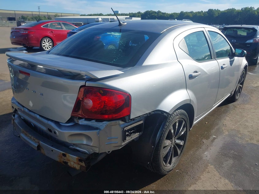 Vin: 1c3cdzab6en222613, lot: 46695327, dodge avenger se 20144