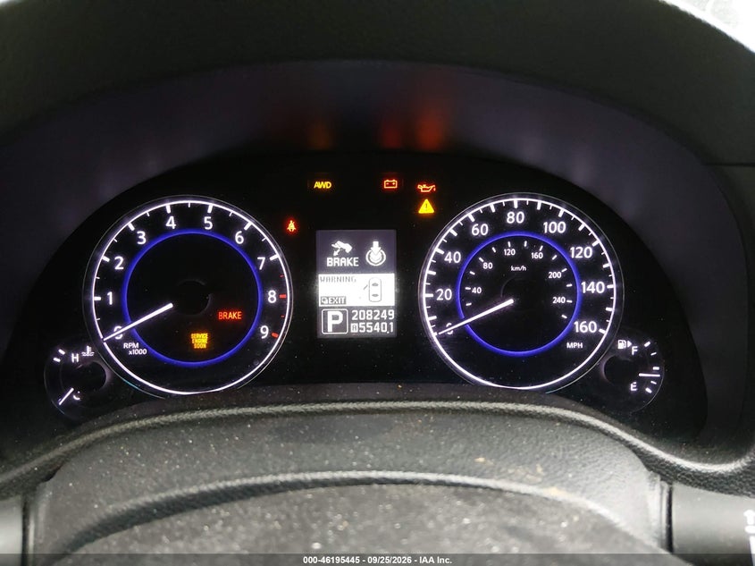 INFINITI G37X 2012 VIN JN1CV6AR1CM671367