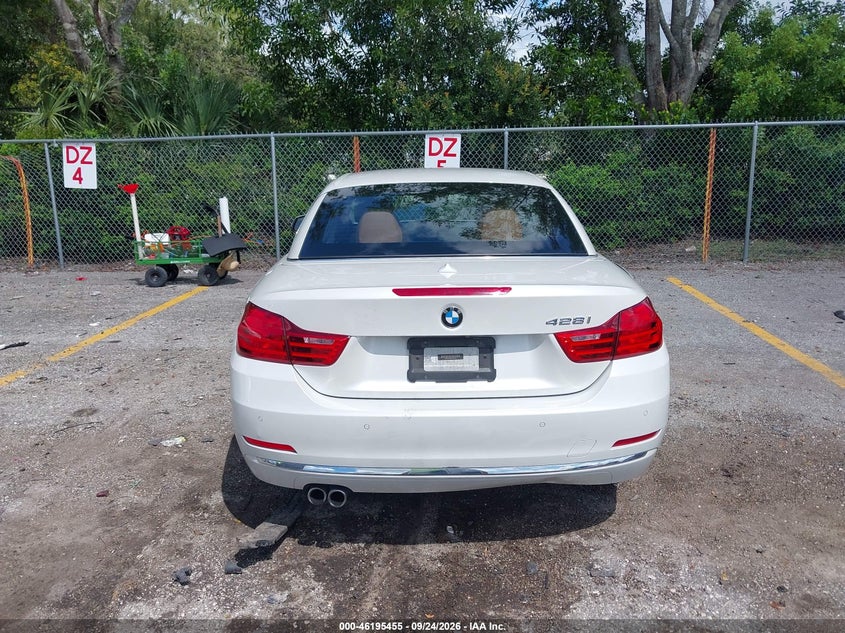 BMW 428I 2015 VIN WBA3V5C50F5A79216