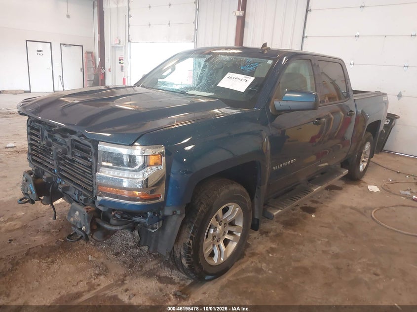 2017 Chevrolet Silverado 1500 1Lt, Удар спереди, IAAI, VIN 3GCUKREC9HG230825 — фото 2