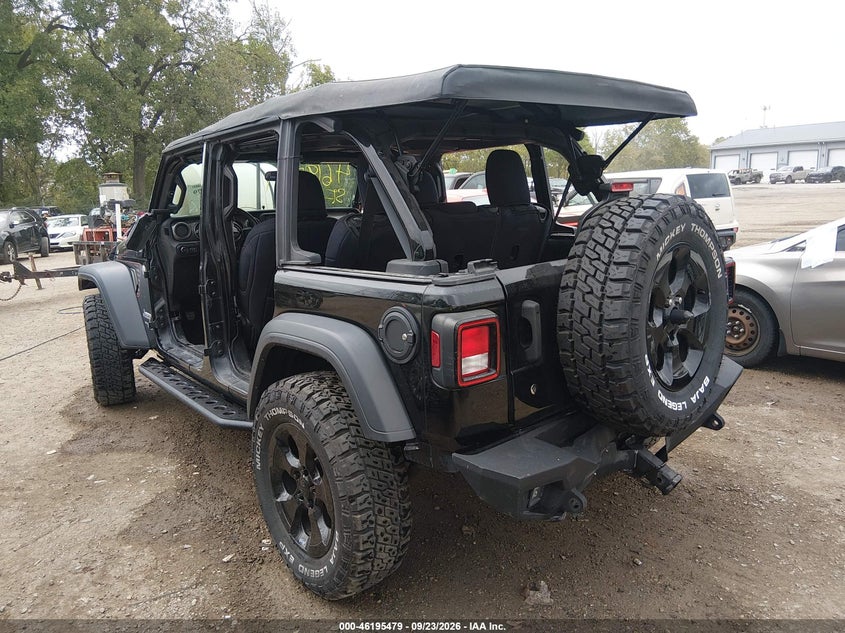Vin: 1c4hjxdg6jw240524, lot: 46695363, jeep wrangler unlimited sport 4x4 20183