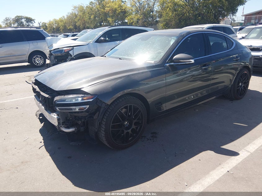 Vin: kmtg34ta5nu101182, lot: 46695379, genesis g70 2.0t 20222