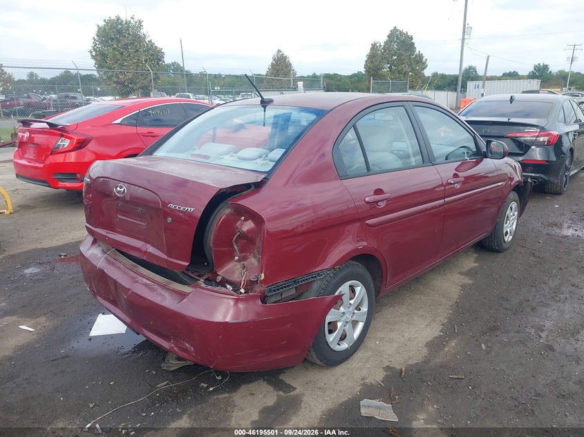 Vin: kmhcn4ac0au517738, lot: 46695385, hyundai accent gls 20104