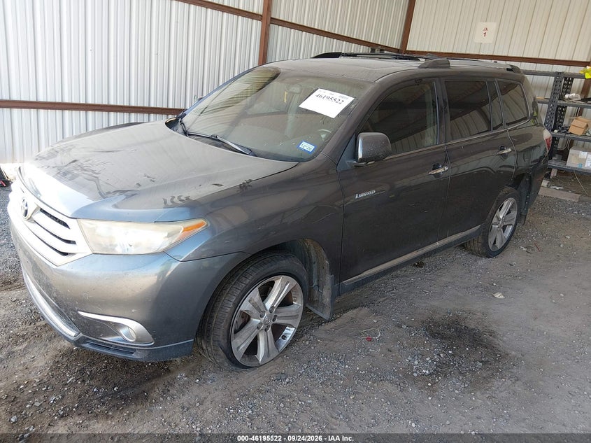 Vin: 5tdyk3eh9ds114207, lot: 46695406, toyota highlander limited 20132