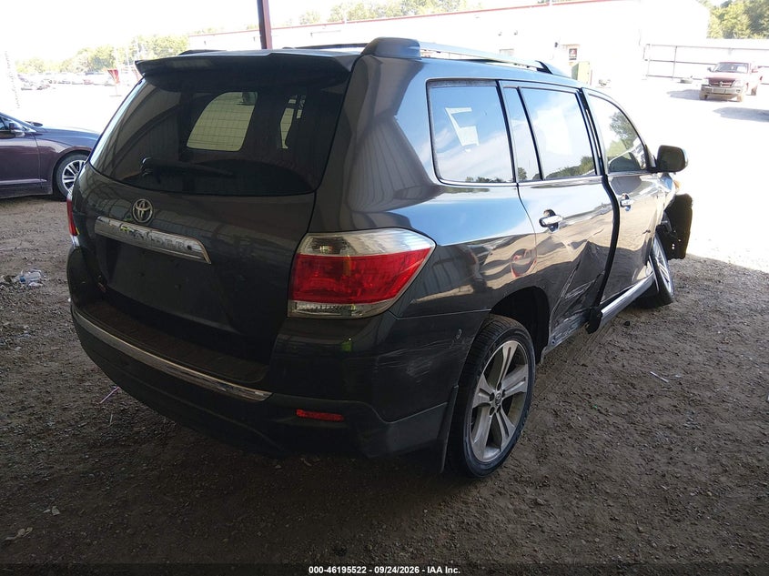 Vin: 5tdyk3eh9ds114207, lot: 46695406, toyota highlander limited 20134