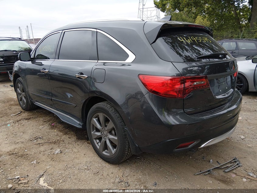 Vin: 5fryd4h87eb042505, lot: 46695429, acura mdx advance pkg w/entertainment pkg 20143