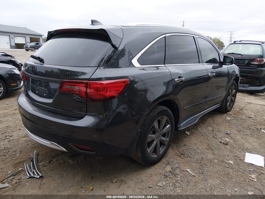 Vin: 5fryd4h87eb042505, lot: 46695429, acura mdx advance pkg w/entertainment pkg 20144